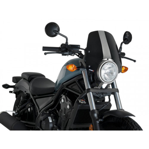 New Generation Sport Screen (Black) For Honda CMX500 Rebel (17-20) By Puig 3829N