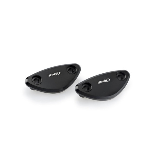 Mirror Screw Caps (Black) For Triumph Daytona 675R (13-16) By Puig 3852N