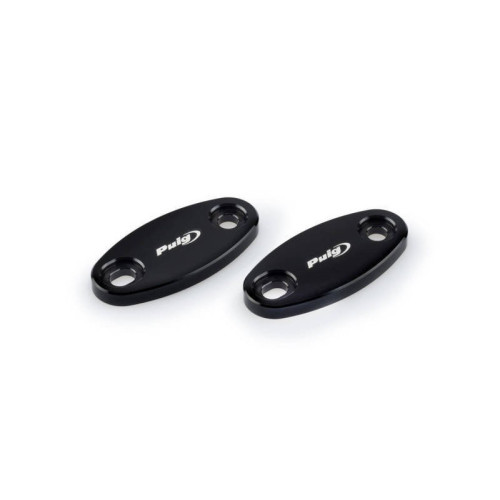 Mirror Screw Caps (Black) For Honda CBR600 RR (13-20) By Puig 3854N