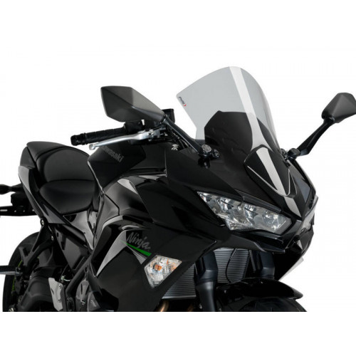 R-Racer Screen (Light Smoke) For Kawasaki Ninja 650 (20-21) By Puig 3880H