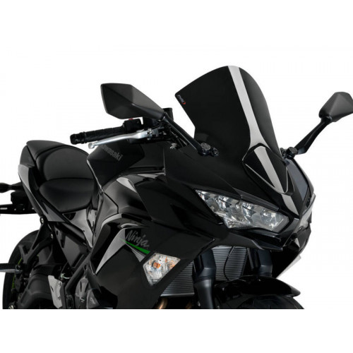 R-Racer Screen (Black) For Kawasaki Ninja 650 (20-21) By Puig 3880N