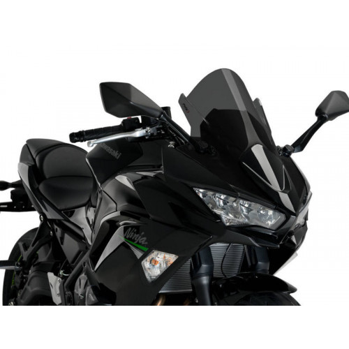 Z-Racing Screen (Dark Smoke) For Kawasaki Ninja 650 (20-21) By Puig 3881F