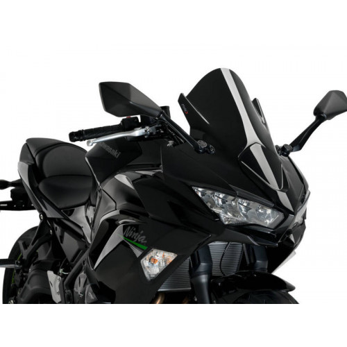 Z-Racing Screen (Black) For Kawasaki Ninja 650 (20-21) By Puig 3881N