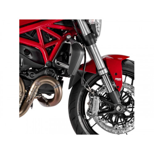 Front Fender Extender (Black) For Ducati Monster 1200 S (14-21) By Puig 3897N