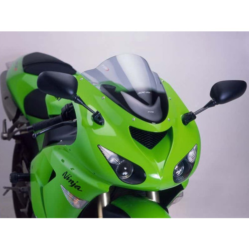 Racing Screen (Carbon Look) For Kawasaki ZX-10R (06-07) By Puig 4053C