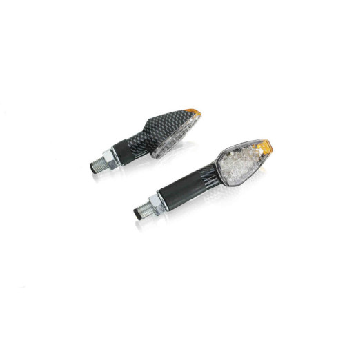 Peak LED Indicators Carbon Look Base 66 x 27mm (Carbon Look) For KTM 890 Duke L (21-22) By Puig 4493C