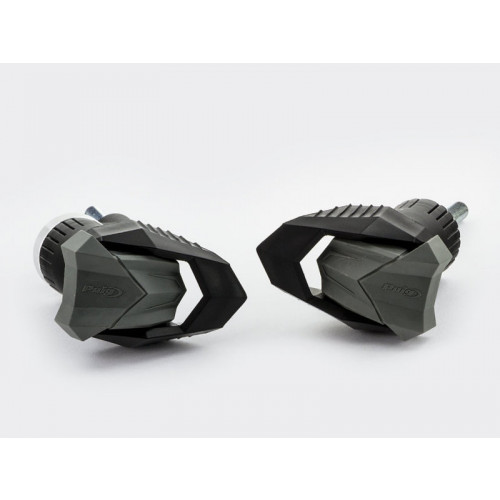 R19 Frame Sliders (Black) For Aprilia Dorsoduro 1200 (11-16) By Puig 4706N