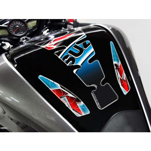 Wings Tank Pad With Suzuki Logo (Blue) For Suzuki VZ 1600 Maruader (04) By Puig 4724A