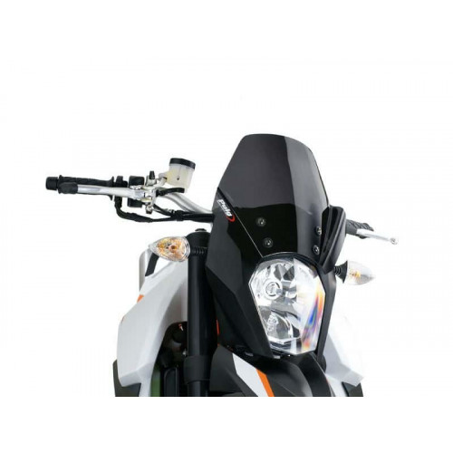 New Generation Sport Screen (Dark Smoke) For KTM 990 Supermoto ABS (11-13) By Puig 5173F