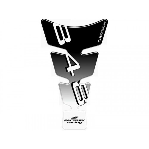 Spirit Tank Pad With Model Logo (Black) For Ducati 848 (08-13) By Puig 5185N