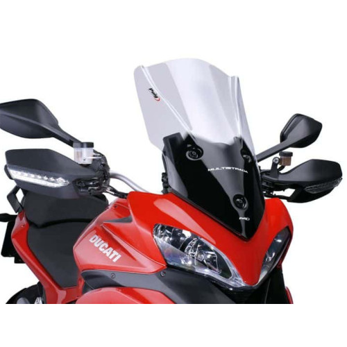 Touring Plus Screen (Dark Smoke) For Ducati Multistrada 1200 (10-12) By Puig 5250F