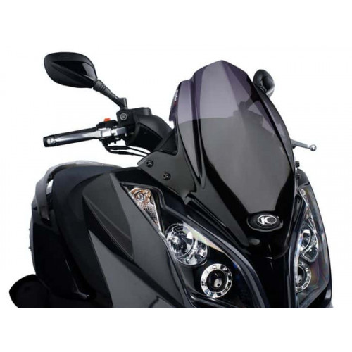 V-Tech Line Sport Screen (Dark Smoke) For Kymco Downtown 125i (09-14) By Puig 5522F