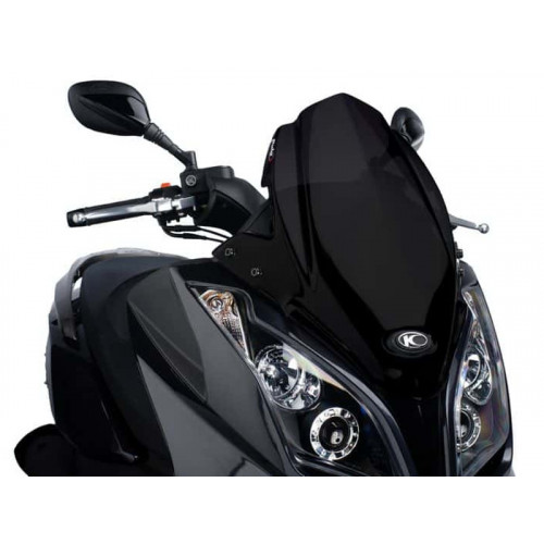 V-Tech Line Sport Screen (Black) For Kymco Grand Dink 300 (16-21) By Puig 5522N