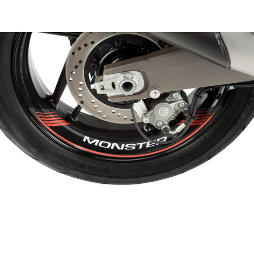 Wheel Rim Stickers (Red) For Ducati Monster 1200 R (16-20) By Puig 5527R