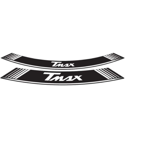 Wheel Rim Stickers (White) For Yamaha TMax 530 (12-19) By Puig 5532B