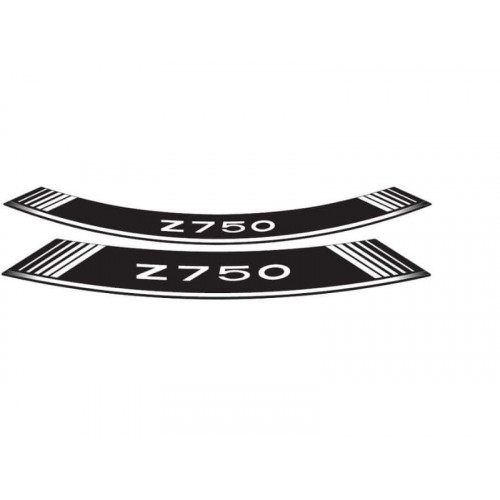 Wheel Rim Stickers (White) For Kawasaki Z750 R (11-12) By Puig 5545B