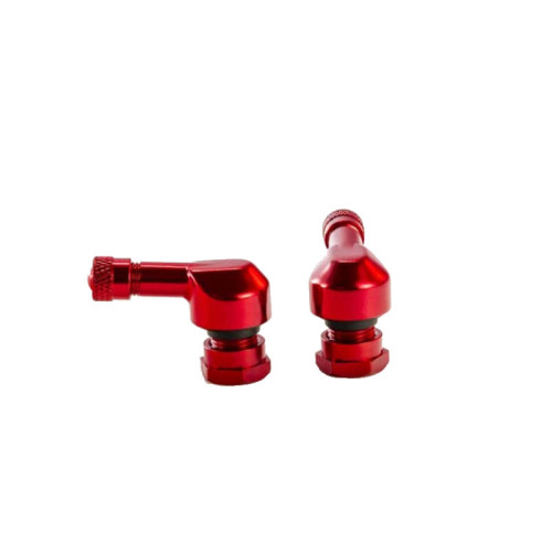 Race Tyre Valves 11mm (Red) For Husqvarna Svartpilen 401 (17-21) By Puig 5591R