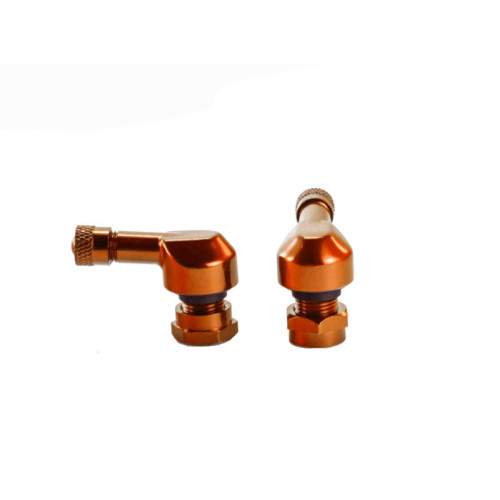 Race Tyre Valves 11mm (Orange) For Husqvarna Svartpilen 401 (17-21) By Puig 5591T