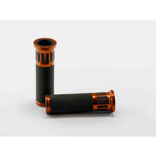 Hi-Tech Racing Hand Grips 119mm (Orange) For Aprilia RS125 (17-21) By Puig 5879T