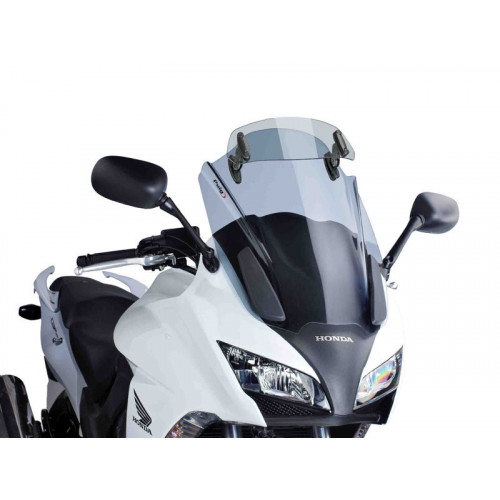 Touring Screen With Extender (Light Smoke) For Honda CBF1000 F (10-16) By Puig 5899H