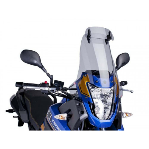 Touring Screen With Extender (Light Smoke) For Yamaha XT 660 Z Tenere (08-16) By Puig 5912H