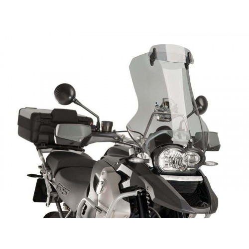 Touring Screen With Extender (Light Smoke) For BMW R1200 GS (04-12) By Puig 5916H