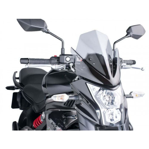 New Generation Sport Screen (Black) For Kawasaki ER6-N (12-16) By Puig 5997N