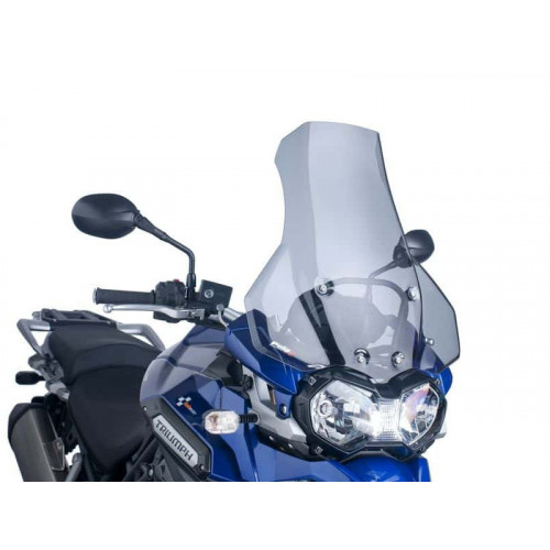 Touring Screen (Light Smoke) For Triumph Tiger Explorer 1200 XC (13-15) By Puig 6000H