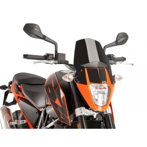 New Generation Sport Screen (Black) For KTM 690 Duke (12-20) By Puig 6009N