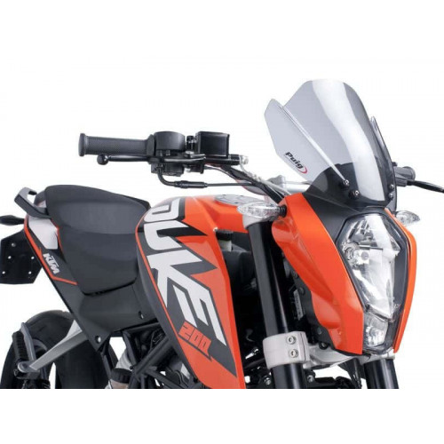 New Generation Sport Screen (Black) For KTM 200 Duke (12-15) By Puig 6275N