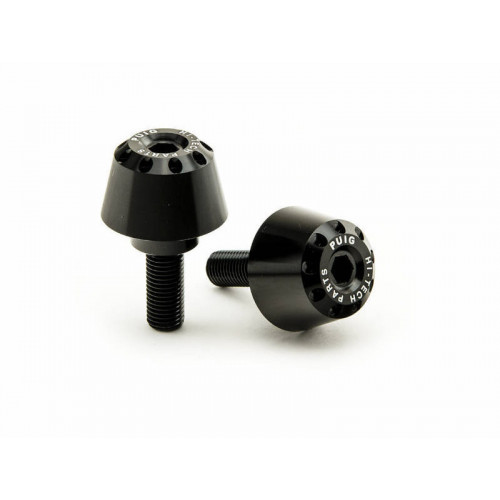 Short Bar End Weights (Black) For BMW F800 R (09-14) By Puig 6278N