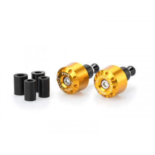 Short Bar End Weights (Gold) For BMW F800 R (15-20) By Puig 6280O