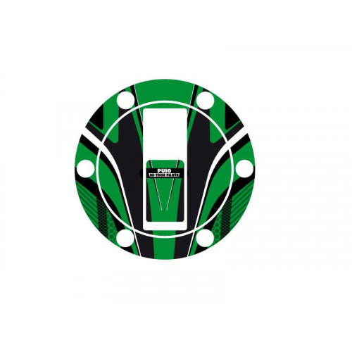 Radikal Fuel Cap Protector (Green) For Aprilia Shiver 900 (17-21) By Puig 6294V