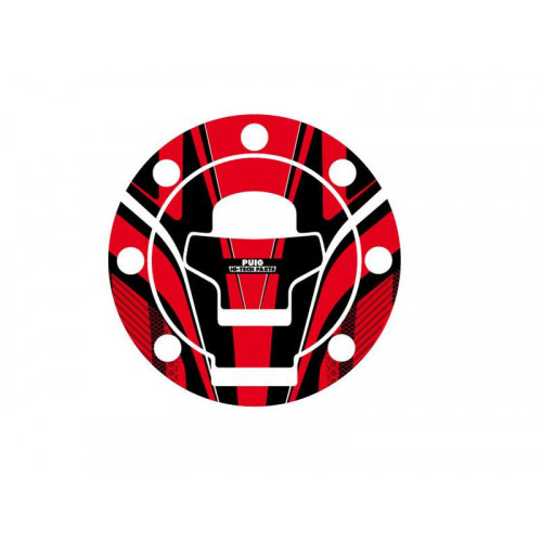 Radikal Fuel Cap Protector (Red) For Suzuki V-Strom DL 1000 (02) By Puig 6316R