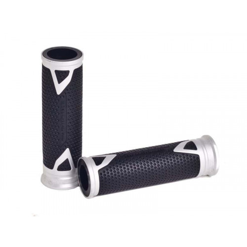 Hi-Tech Radikal Hand Grips 119mm (Silver) For Benelli TRK 251 (20-22) By Puig 6325P