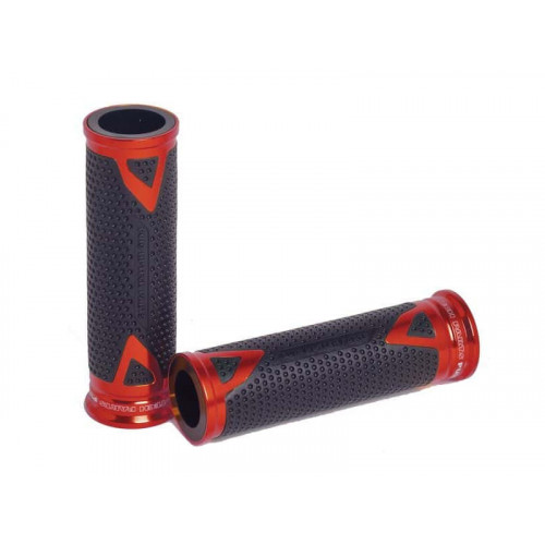 Hi-Tech Radikal Hand Grips 119mm (Red) For Kymco Super Dink 350i (09-21) By Puig 6325R