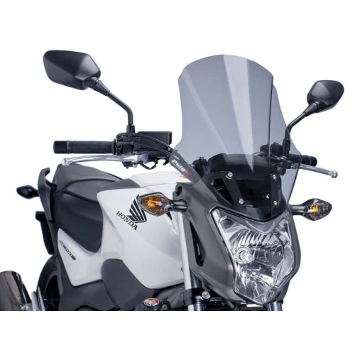 Touring Plus Screen (Light Smoke) For Honda NC700 S (12-13) By Puig 6361H