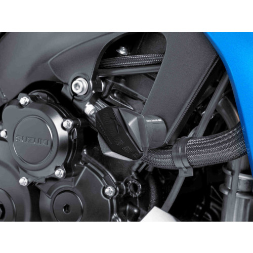 Rubber Covers For R12 Frame Sliders (Black) For MV Agusta Brutale 800 RR (13-21) By Puig 6378N