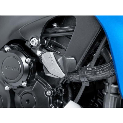 Rubber Covers For R12 Frame Sliders (Grey) For MV Agusta Brutale 800 RR (13-21) By Puig 6378U