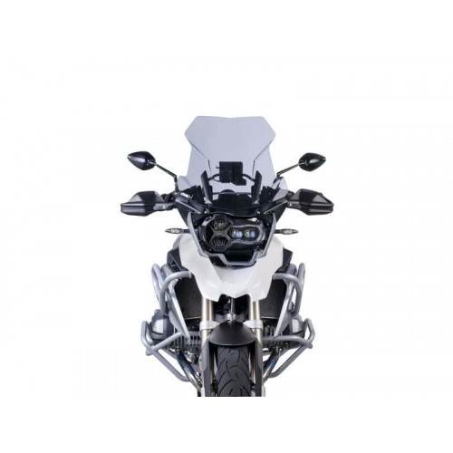 Touring Screen (Dark Smoke) For BMW R1250 GS Triple Black (21-23) By Puig 6486F