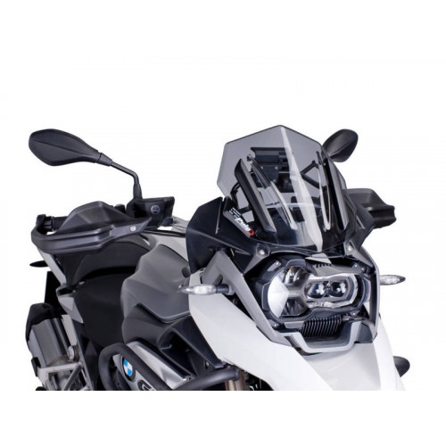 Sport Screen (Dark Smoke) For BMW R1250 GS Triple Black (21-23) By Puig 6487F