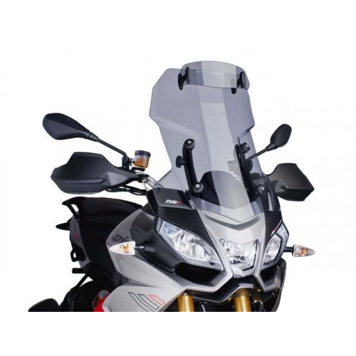 Touring Screen With Extender (Light Smoke) For Aprilia Caponord 1200 (13-17) By Puig 6502H