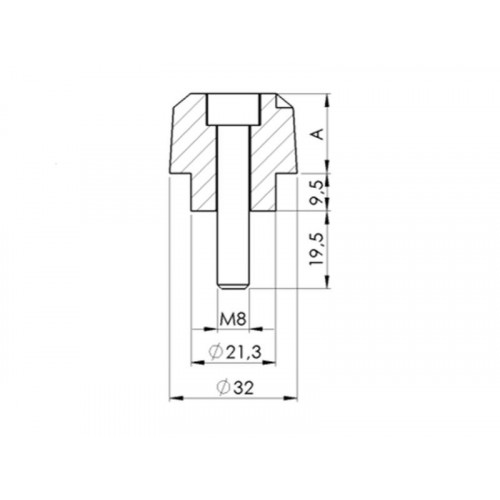 Short Bar End Weights (Carbon Look) For BMW F800 GT (13-20) By Puig 6642C