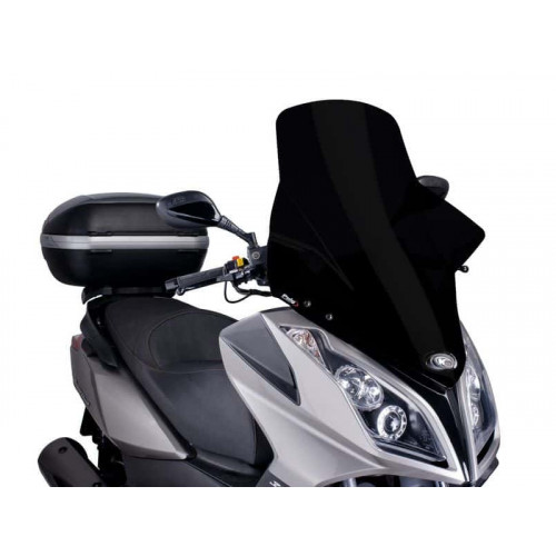 V-Tech Line Touring Screen (Black) For Kymco Downtown 125i (09-14) By Puig 6790N