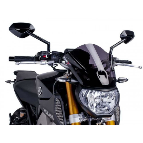 New Generation Sport Screen (Dark Smoke) For Yamaha FZ-09 (13-16) By Puig 6859F