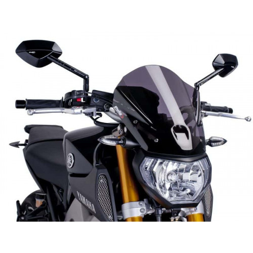 New Generation Touring Screen (Dark Smoke) For Yamaha FZ-09 (13-16) By Puig 6861F