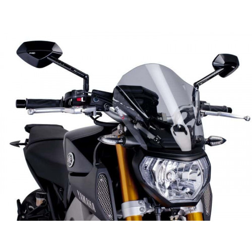 New Generation Touring Screen (Light Smoke) For Yamaha FZ-09 (13-16) By Puig 6861H