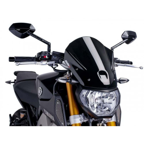 New Generation Touring Screen (Black) For Yamaha FZ-09 (13-16) By Puig 6861N