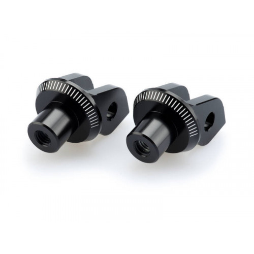 Footpeg Adaptors (Black) For Aprilia RS660 (21) By Puig 6864N