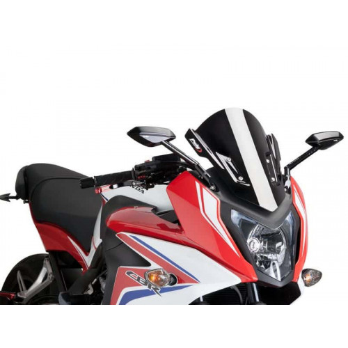 Z-Racing Screen (Black) For Honda CBR650 F (14-20) By Puig 7003N